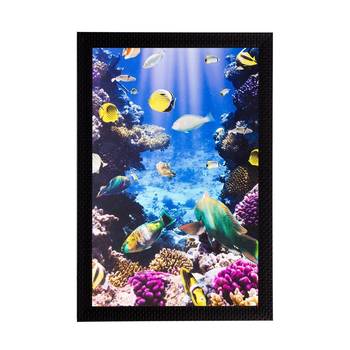 Underwater Sea View Matt Textured UV Art Painting 1