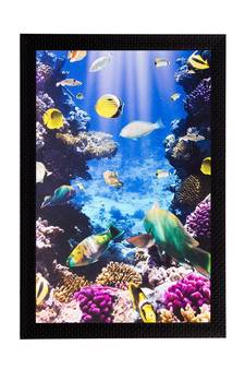 Underwater Sea View Matt Textured UV Art Painting