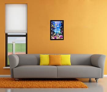 Underwater Sea View Matt Textured UV Art Painting 2