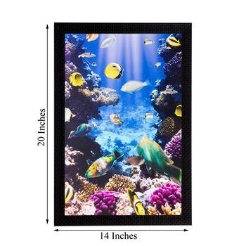 Underwater Sea View Matt Textured UV Art Painting 3