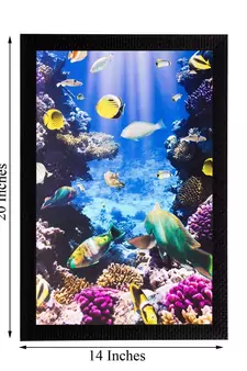 Underwater Sea View Matt Textured UV Art Painting