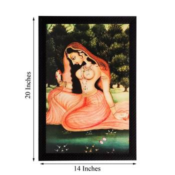 Beautiful Ragini Matt Textured UV Art Painting 3