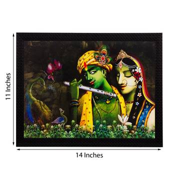 Radha Krishna Matt Textured UV Art Painting 2