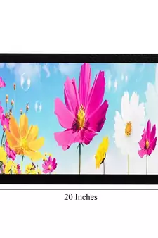 Pink Yellow Flowers Matt Textured UV Art Painting