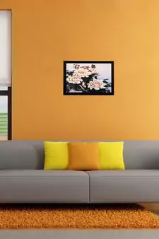 Floral Matt Textured UV Art Painting