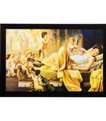 Resting Woman Matt Textured UV Art Painting