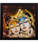 Radha Krishna Matt Textured UV Art Painting