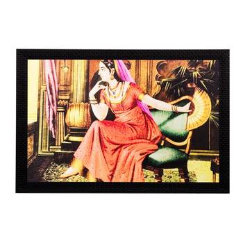 Resting Lady Matt Textured UV Art Painting 1