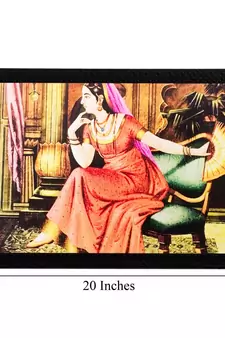 Resting Lady Matt Textured UV Art Painting