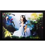 Girl in Deep Thoughts Matt Textured UV Art Painting