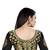 Green plain georgette saree with blouse