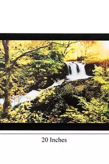 Scenic Green Matt Textured UV Art Painting