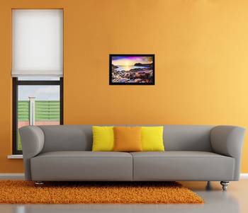 Sunset View Matt Textured UV Art Painting 2