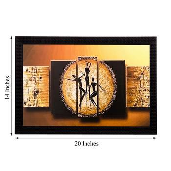 Abstract Tribal People Matt Textured UV Art Painting 3