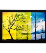 Abstract Trees Still Matt Textured UV Art Painting