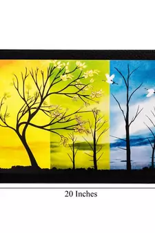 Abstract Trees Still Matt Textured UV Art Painting