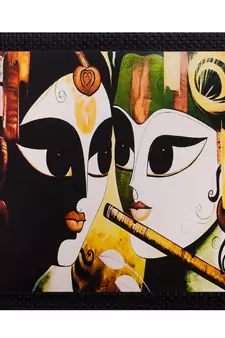 Radha Krishna Matt Textured UV Art Painting