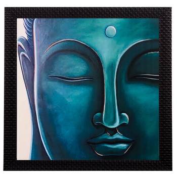 Meditating Buddha Matt Textured UV Art Painting 1
