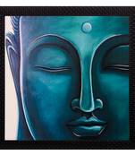 Meditating Buddha Matt Textured UV Art Painting