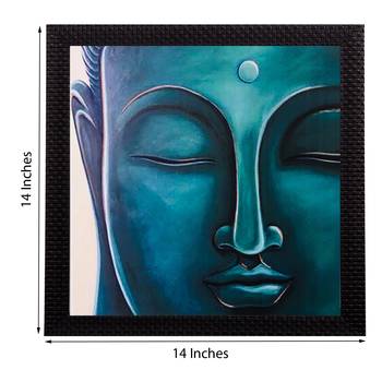 Meditating Buddha Matt Textured UV Art Painting 2