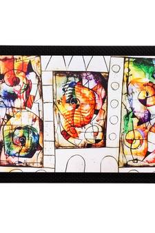 Abstract Matt Textured UV Art Painting
