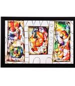 Abstract Matt Textured UV Art Painting