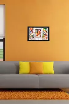 Abstract Matt Textured UV Art Painting