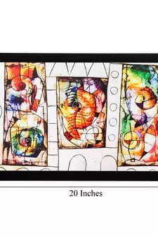 Abstract Matt Textured UV Art Painting