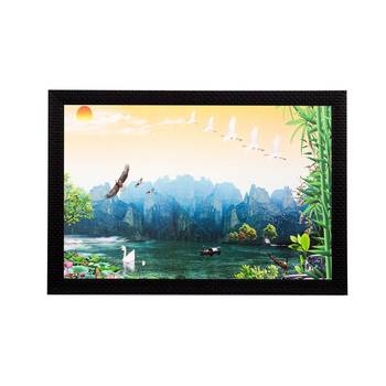 Scenic Water View Matt Textured UV Art Painting 1