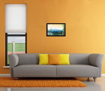 Scenic Water View Matt Textured UV Art Painting 2