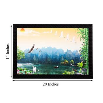 Scenic Water View Matt Textured UV Art Painting 3