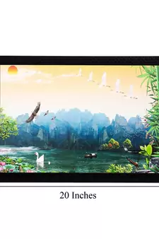 Scenic Water View Matt Textured UV Art Painting