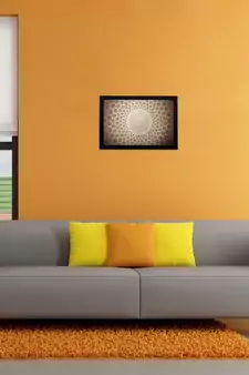 Geometric Design Matt Textured UV Art Painting