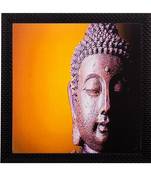 Meditating Buddha Matt Textured UV Art Painting