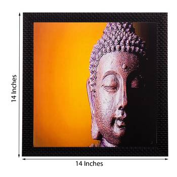 Meditating Buddha Matt Textured UV Art Painting 2