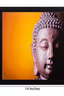 Meditating Buddha Matt Textured UV Art Painting