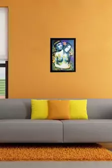 Love Couple Matt Textured UV Art Painting