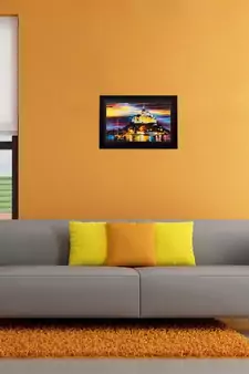 Beautiful Palace View Matt Textured UV Art Painting