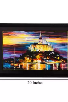 Beautiful Palace View Matt Textured UV Art Painting