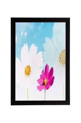Pink & White Flower Matt Textured UV Art Painting 1
