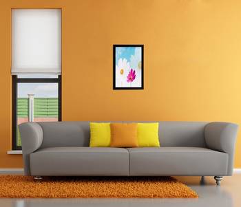 Pink & White Flower Matt Textured UV Art Painting 2