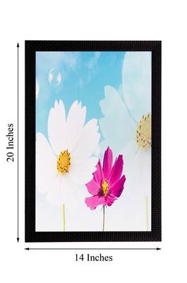 Pink & White Flower Matt Textured UV Art Painting 3