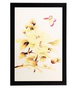 Yellow Dry Leaves Matt Textured UV Art Painting