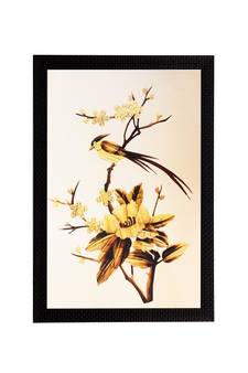 Golden Flower Matt Textured UV Art Painting