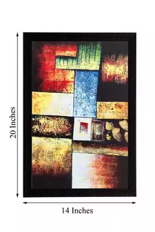 Abstract Matt Textured UV Art Painting