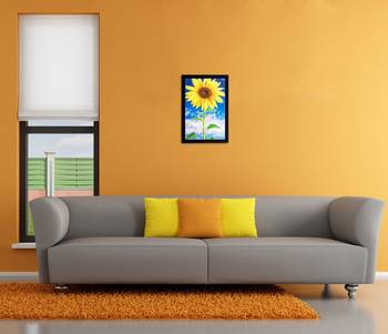 Sunflower Matt Textured UV Art Painting 2