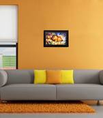 Colorful City Life View Matt Textured UV Art Painting