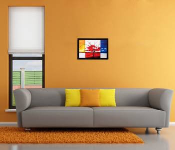 Abstract Colorful Tree Matt Textured UV Art Painting 1
