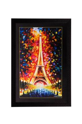 Beautiful Eiffel Tower Matt Textured UV Art Painting 1