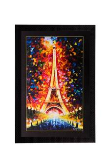 Beautiful Eiffel Tower Matt Textured UV Art Painting